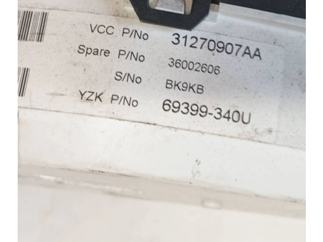 Панель приборов 36002606, 69399340U Volvo S80