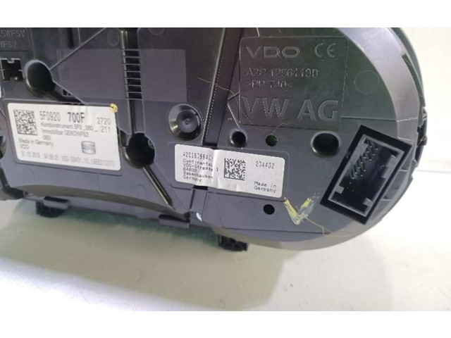 Přístrojová deska Seat Leon IV 2020 5F0920740F, 5F0920700F