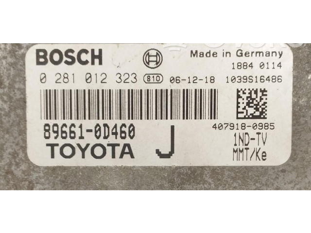 Řídící jednotka 0281012323, 0281012323 Toyota Yaris 2007