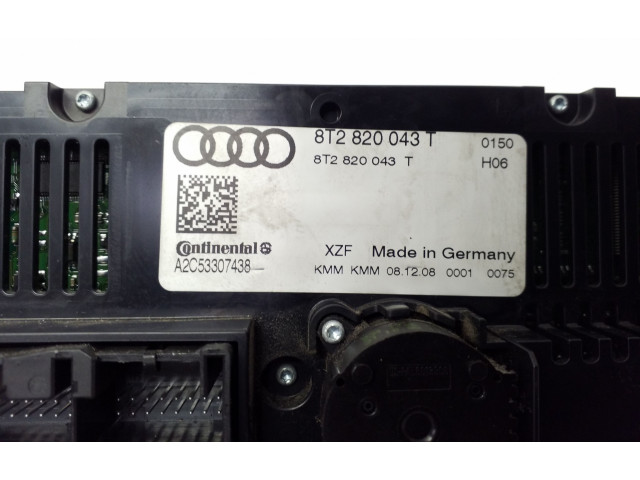 Блок управления климат-контролем 8K1820043AB, K2169   Audi A4 S4 B8 8K