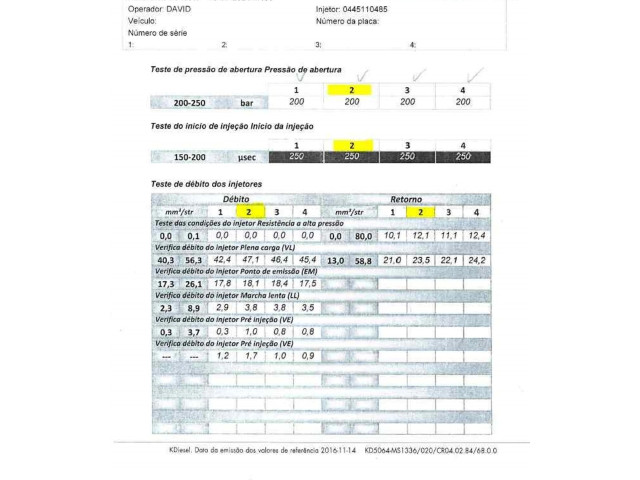 Форсунка 166008399R Dacia Duster