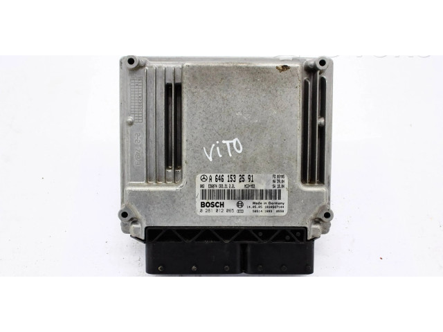 Řídící jednotka a6461532591, 0281012065 Mercedes-Benz Vito Viano W639 2006
