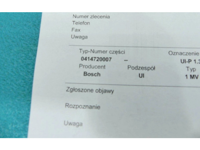 Форсунка 0414720007, IMPRK1311264    Audi A2   