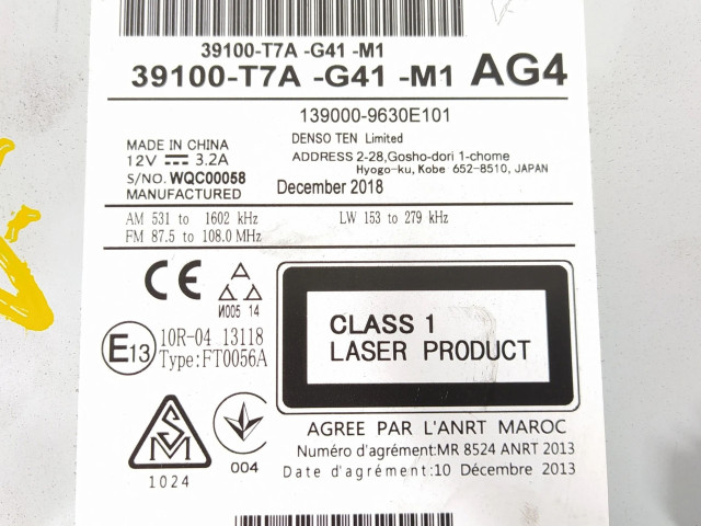 Дисплей    39100T7AG41, 1390009630   Honda HR-V