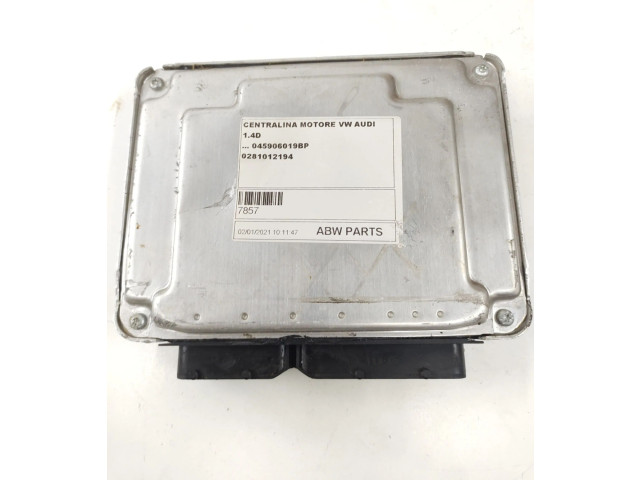 Блок управления двигателем Блок управления 045906019BP, 0281012194 Audi A2