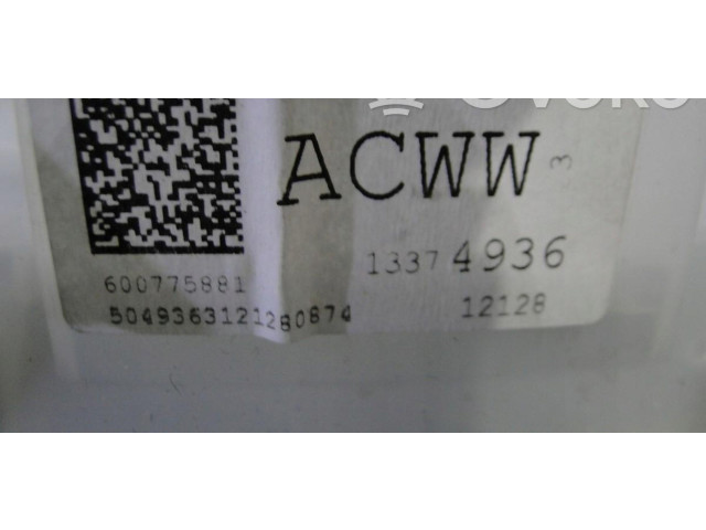 Přístrojová deska Opel Zafira C 2015