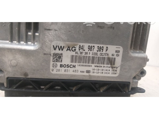 Блок управления двигателя 04L907309P, 0281031483 Volkswagen Cross Touran II