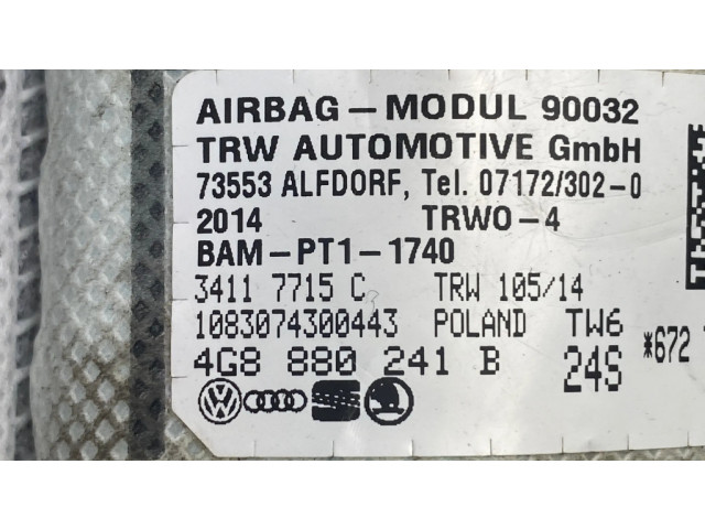 Подушка безопасности в сиденье 4G8880241B, 34117715C Audi A6 S6 C7 4G
