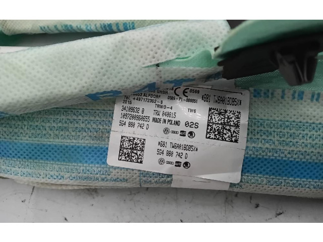 Боковая подушка безопасности 5g4880742d   Volkswagen Golf VII