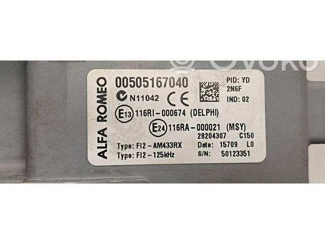 Pojistková skříňka 00505167040 Alfa Romeo Mito 2009
