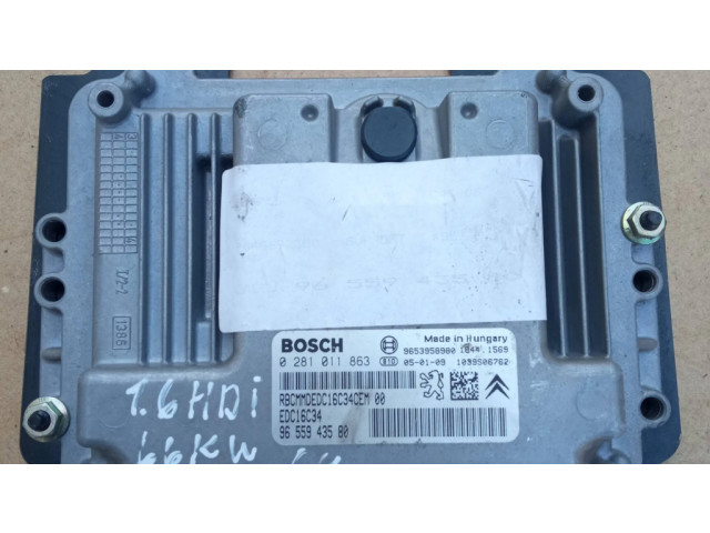 Блок управления двигателя 9655943580, 9653958980   Citroen C4 I
