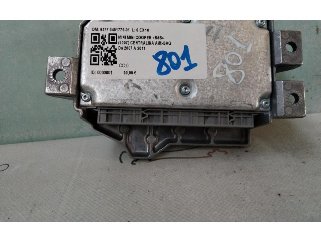 Блок подушек безопасности 65773451779-01, 65773451779-01   Mini One - Cooper Coupe R56