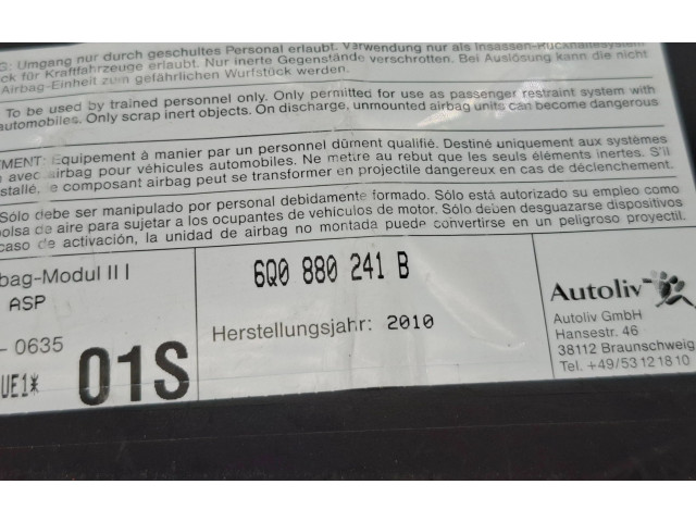 Подушка безопасности в сиденье 6Q0880241B   Volkswagen Caddy