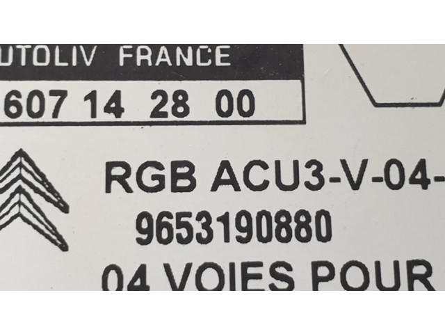 Блок подушек безопасности 9653190880, 6545R1 Citroen Berlingo