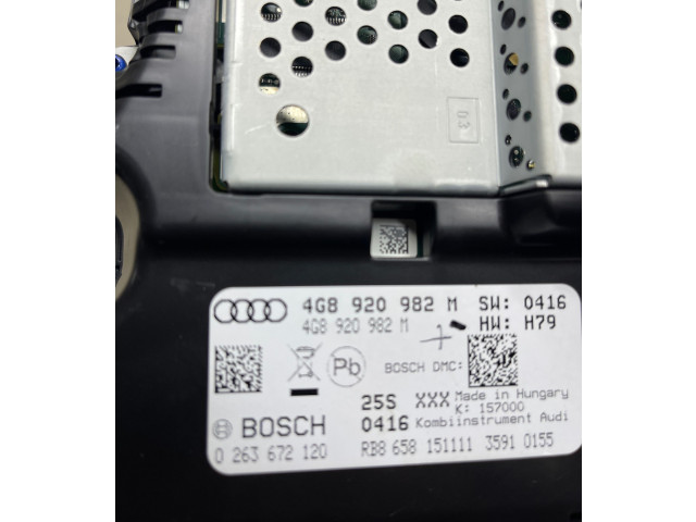 Панель приборов 4G8920982M, 0263672120 Audi A6 C7