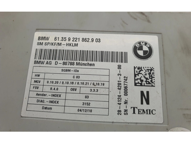 Модуль управления сидением 9221862, 61359221862 BMW X5 E70