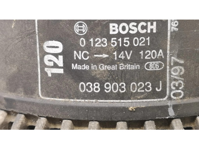 Генератор 038903023J, 0123515021 Audi A3 S3 8L 1.9