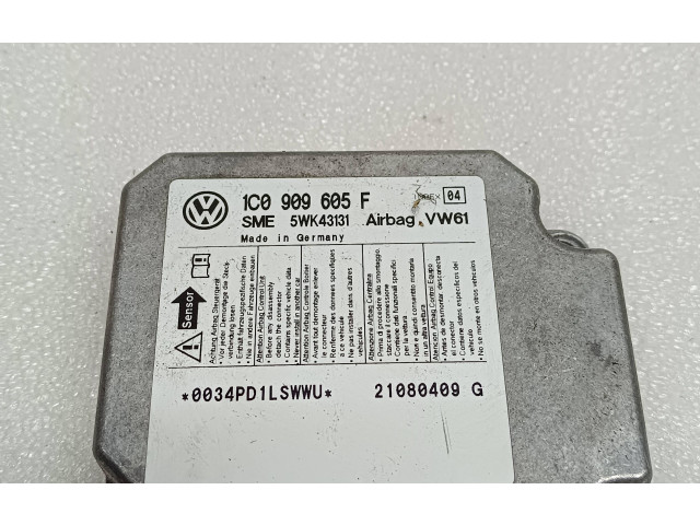 Блок подушек безопасности 1C0909605F, 5WK43131   Skoda Fabia Mk2 (5J)