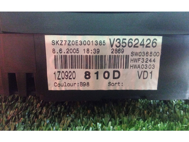 Панель приборов    Skoda Octavia Mk2 (1Z)       