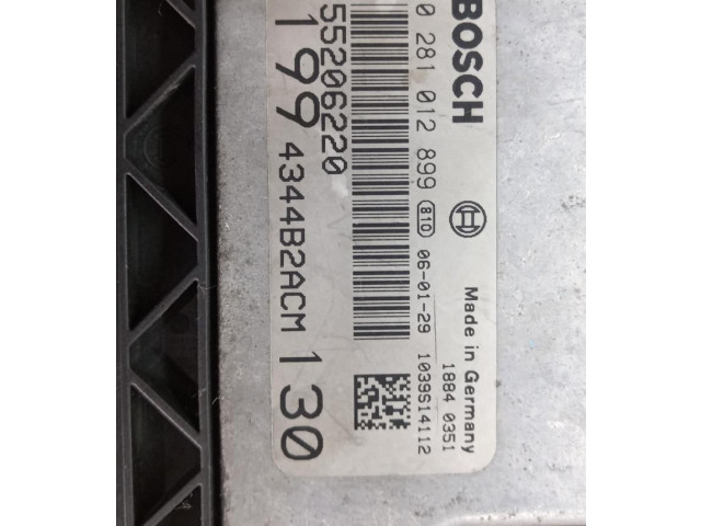 Řídící jednotka 55206220   Fiat Punto (199) 2009