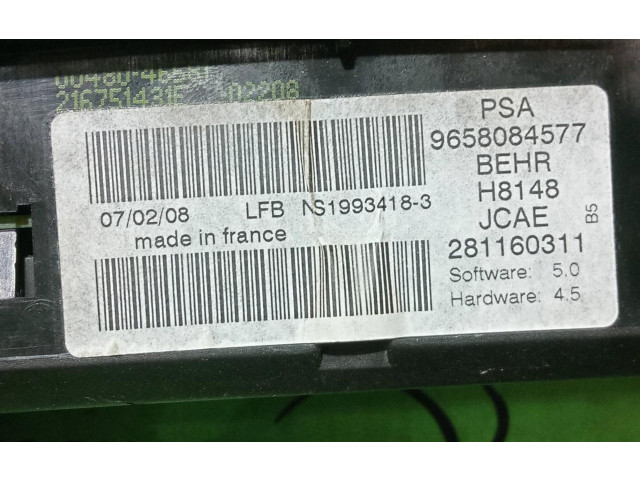 Блок управления климат-контролем 9658084577 Citroen C4 I