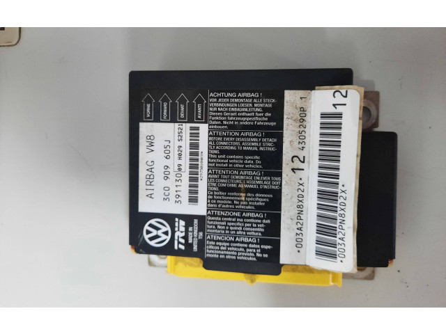 Блок подушек безопасности 3C0909605J, 391130   Volkswagen PASSAT B6