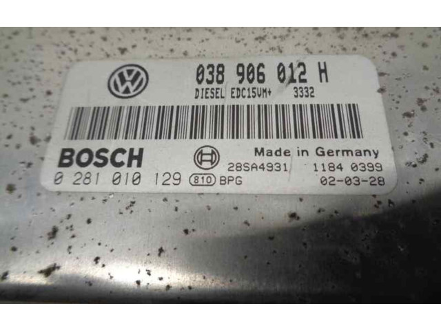 Блок управления двигателя 038906012H, 0281010129 Skoda Octavia Mk1 (1U)
