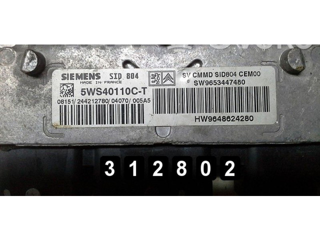 Řídící jednotka 5WS40110C-T Citroen C3 2003