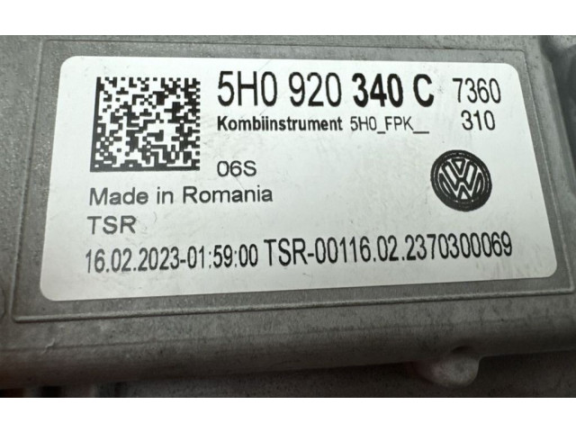 Панель приборов 5H0920340C, 5H0920340C Volkswagen Golf VIII