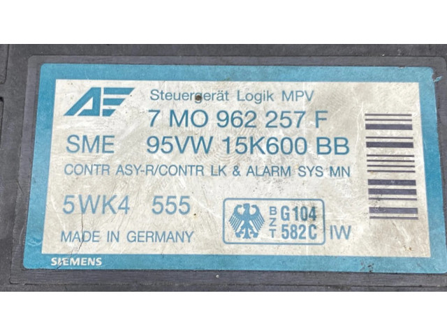 Блок комфорта 7M0962257F, 95VW15K600BB Ford Galaxy