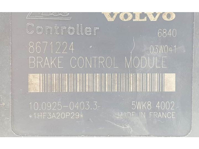 Блок АБС P08671225, 10092504033   Volvo  XC90  2003 - 2006 года