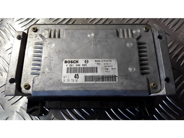 Блок управления двигателя 0261206565, 9635673880   Peugeot 306