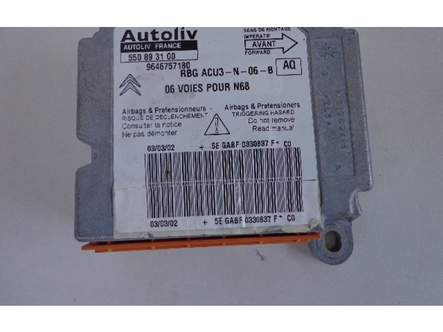 Блок подушек безопасности 9646757180, 9646757180 Citroen Xsara Picasso