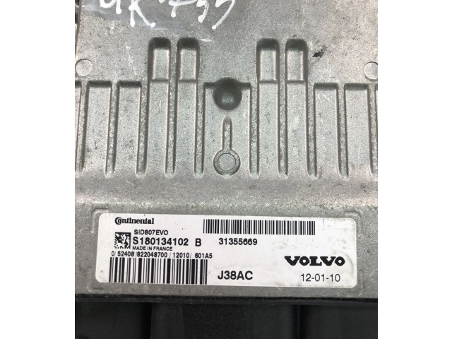 Блок управления двигателем Блок управления 31355669, S180134102B   Volvo V70