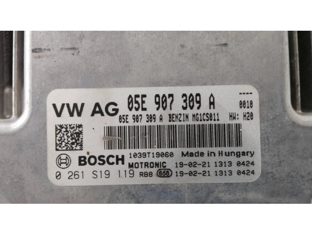 Блок управления двигателя 05E907309A, 0261S1913 Skoda Octavia Mk3 (5E)