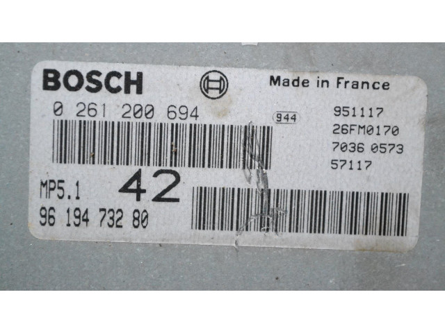 Блок управления впрыском 9619473280   Peugeot 306