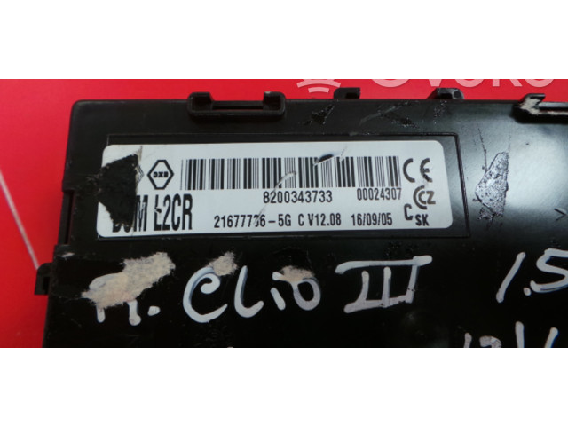 Блок комфорта 8200343733, 21677736-5G Renault Clio III