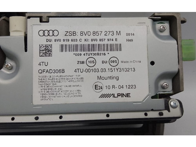 Дисплей 8V0857273M Audi A3 S3 8V