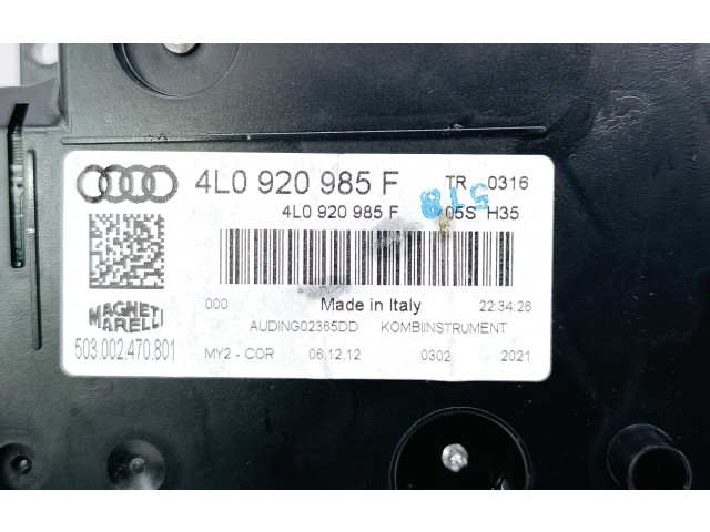 Přístrojová deska  Audi Q7 4L 2013 4L0920985F, 503002470801  