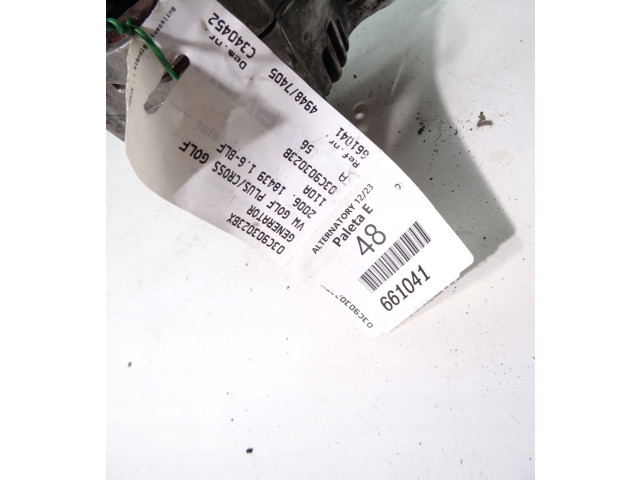 Генератор 03C903023B, 03C903023B Volkswagen Golf Plus