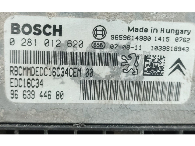 Řídící jednotka 0281012620, 9659614980 Citroen Berlingo 2008