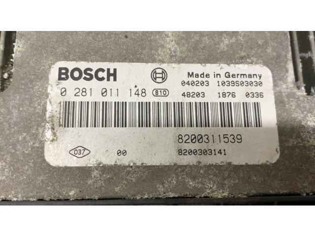 Řídící jednotka 8200311539, 0281011148 Renault Laguna II 2003