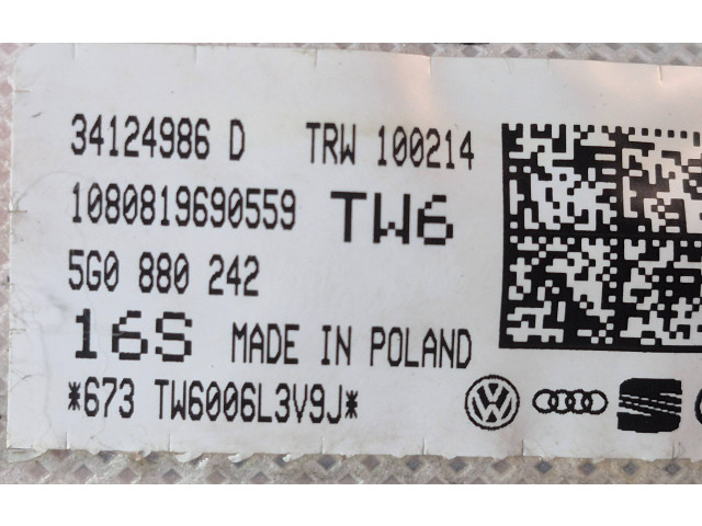 Подушка безопасности в сиденье 5G0880242, 1080819690559 Volkswagen Golf VII