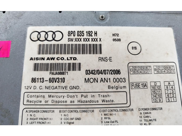Дисплей 8P0035192H Audi A3 S3 8P