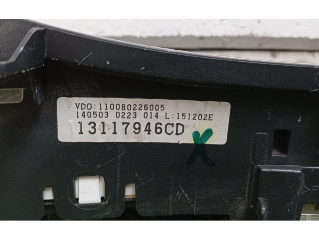 Панель приборов 13117946CD   Opel Meriva A       