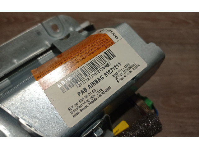 Подушка безопасности пассажира 31271211, 607561400 Volvo S80