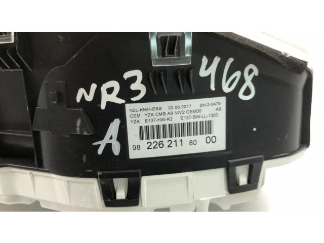 Панель приборов 9822621180 Peugeot 208