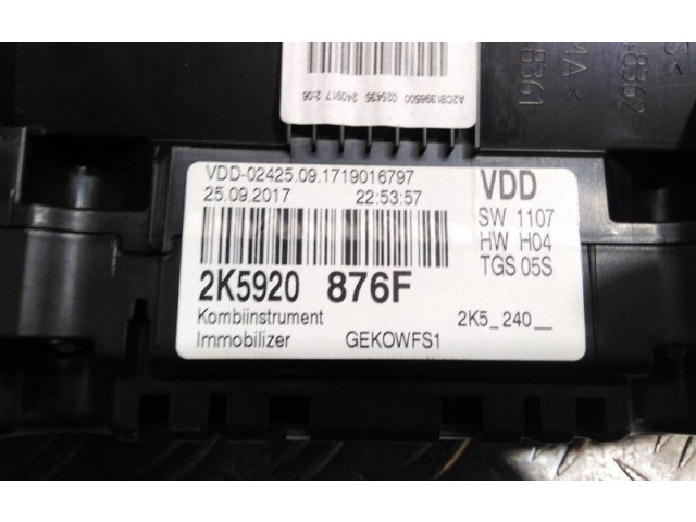 Панель приборов 2K5920866CV, 2K5920866CV   Volkswagen Caddy       