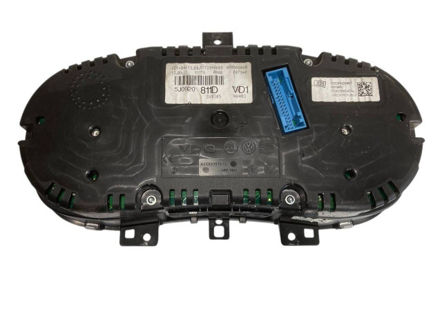 Geschwindigkeitsmesser Cockpit 5J0920811D Skoda Fabia Mk2 (5J)