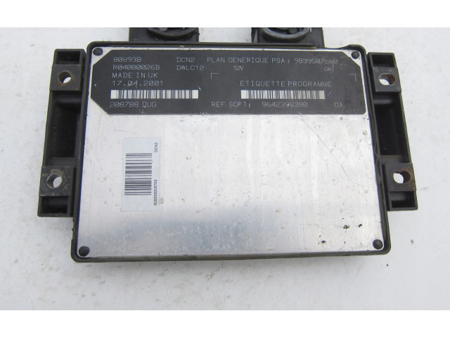 Řídící jednotka 9839587680, 9642398380 Citroen Berlingo 1999